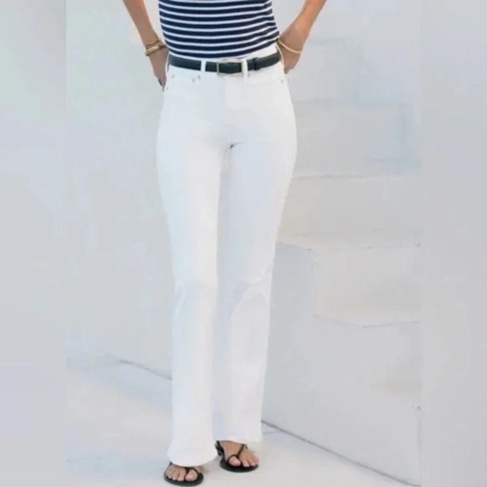 AYR The Really Really Flare White High Rise Jeans Size 33 - Picture 1 of 12